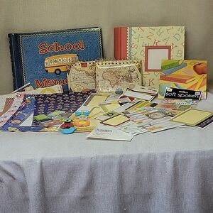 4 Albums.School Memories, Photo Albums, Stickers, Scrapbooking Pages